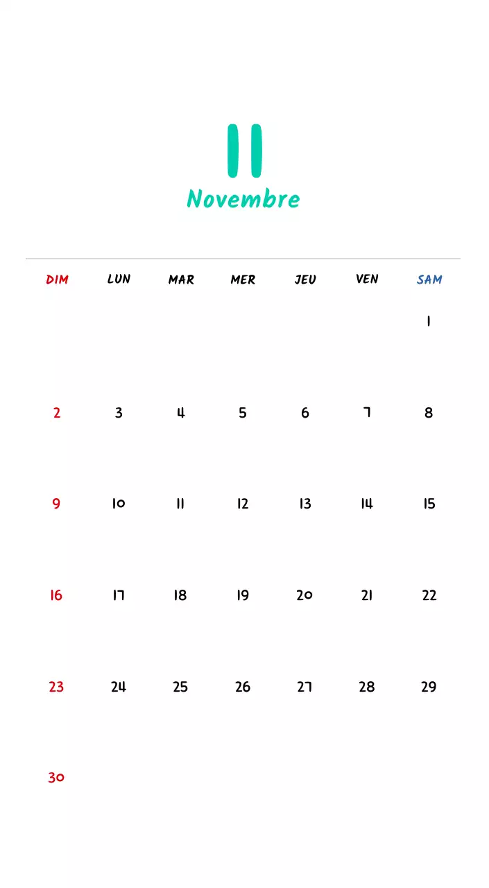 Calendrier du Nouvel An avec de jolies illustrations