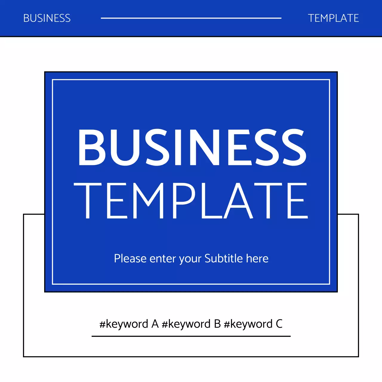 Blue Modern Business Template Instagram Carousel