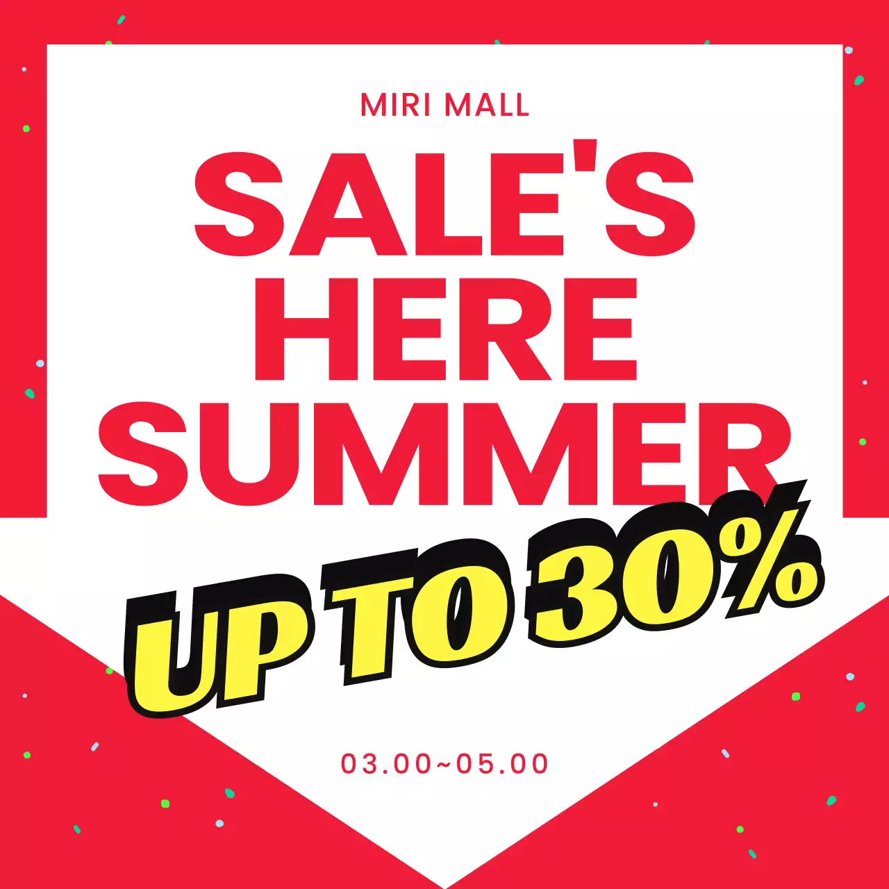 Red Bold Sale Promotion Instagram Carousel