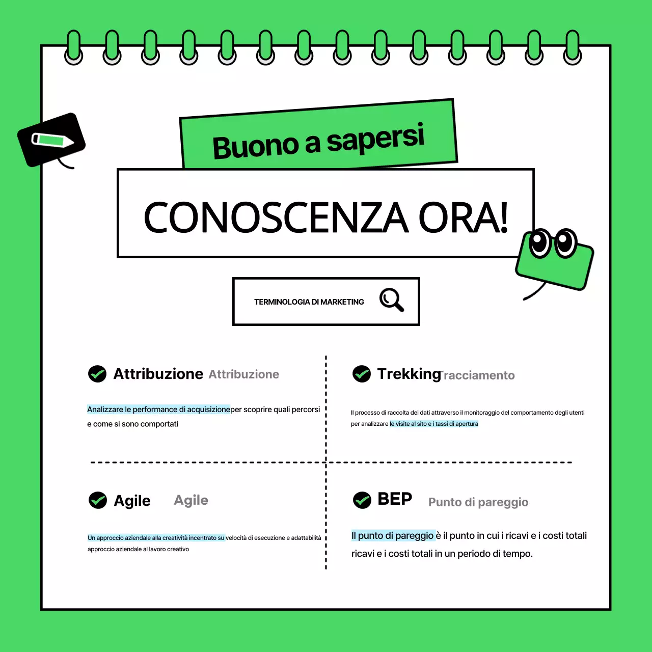 Una newsletter di riferimento per il marketing verde lime e minimalista