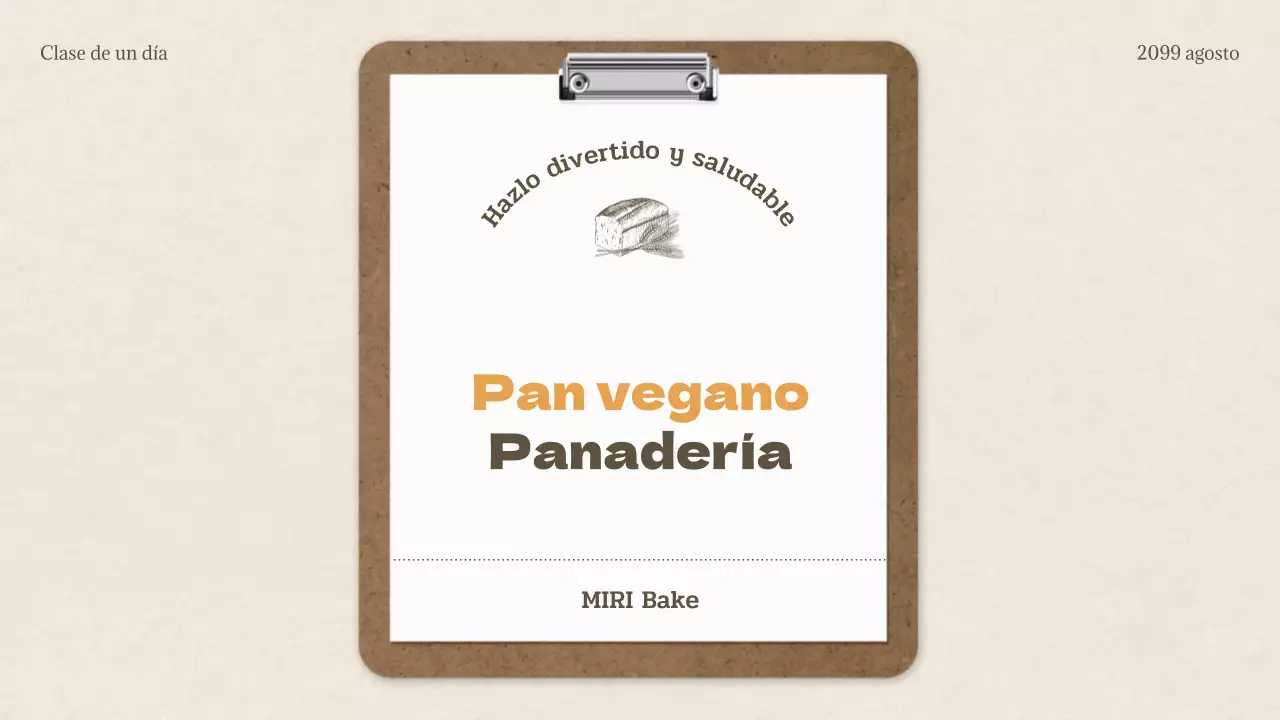 Modern Baking in Beige One Day Class Receta