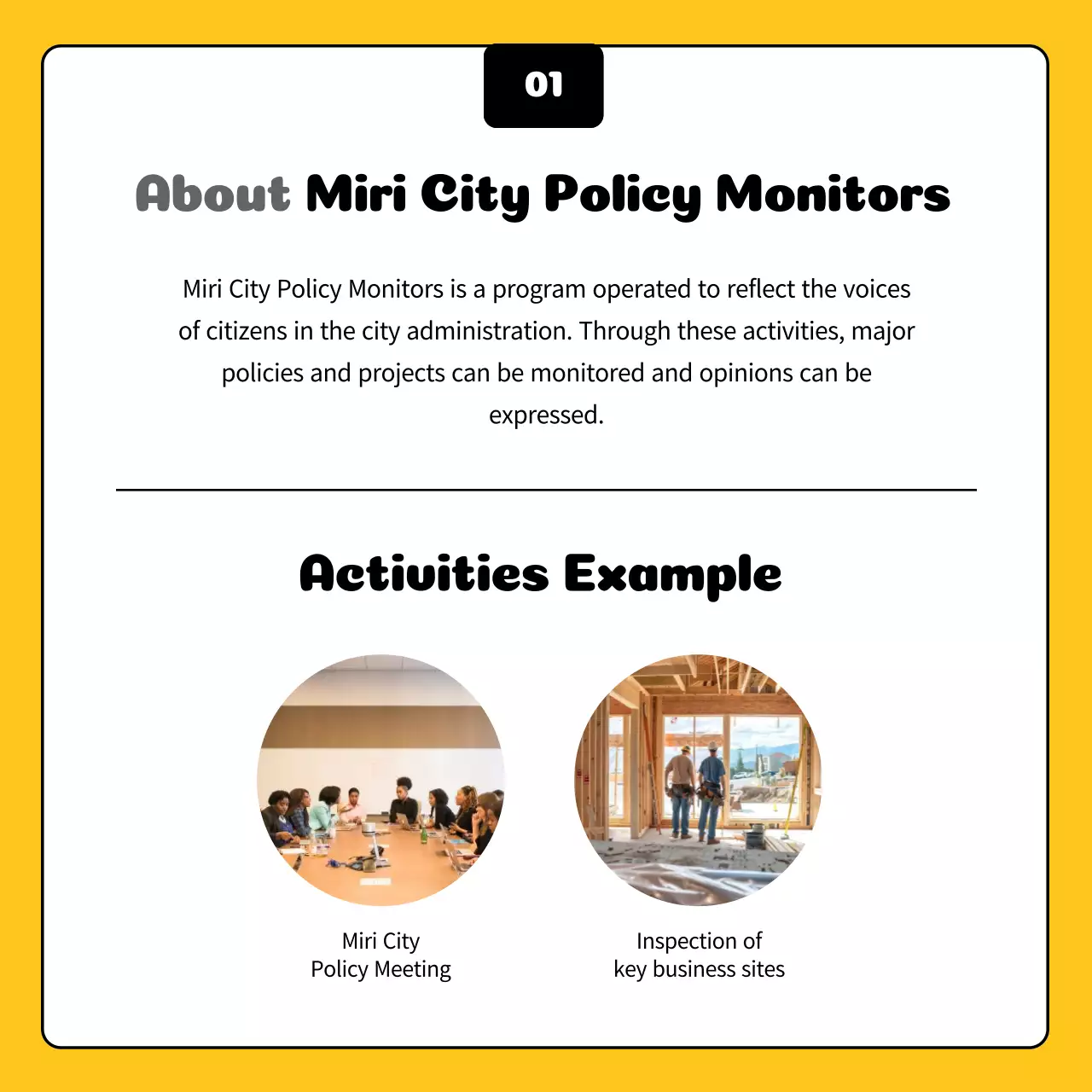 Yellow Modern Recruitment Announcement Instagram Carousel