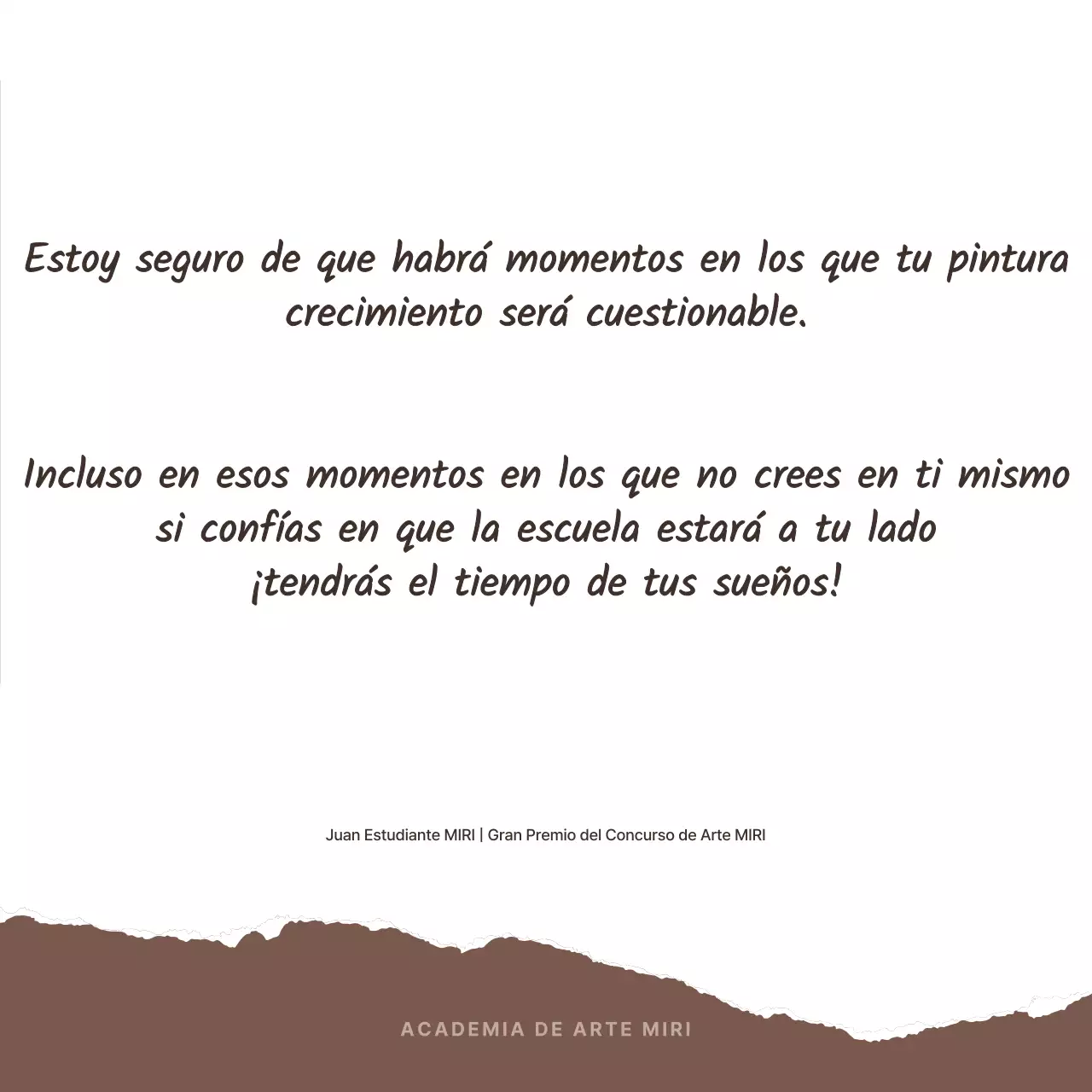 Promover testimonios con reflejos marrones y naranjas