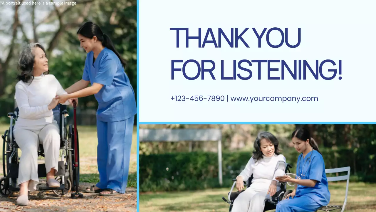 Blue Professional Alzheimer's Guide Presentation