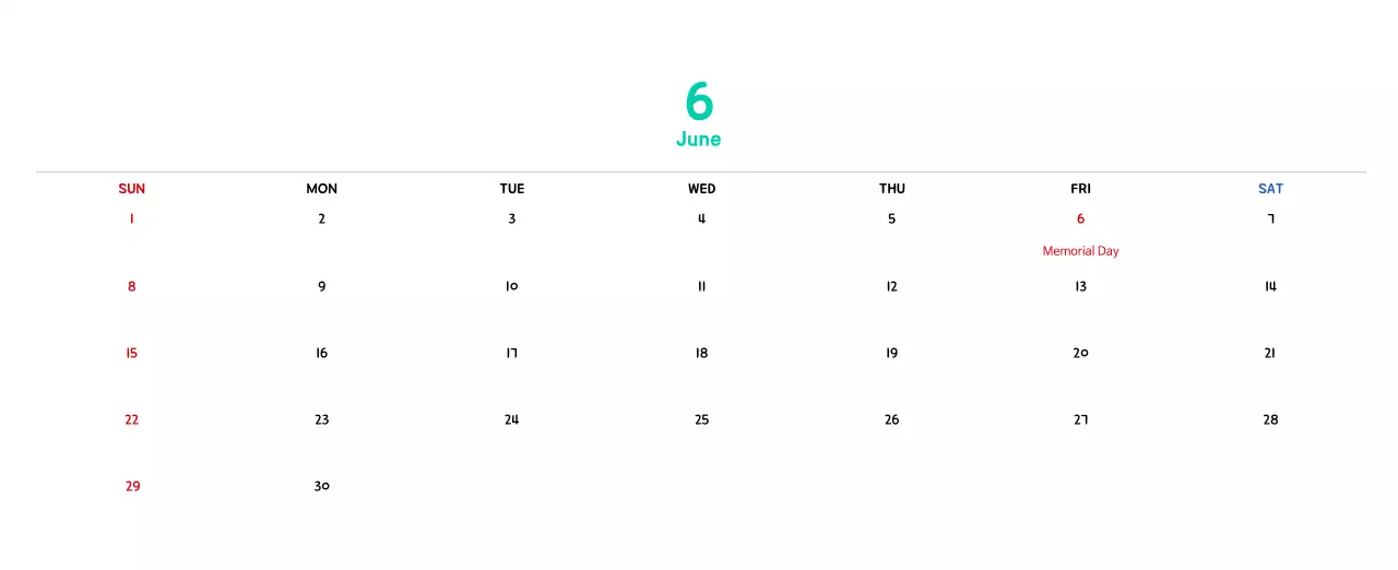 New Year's calendar with cute illustrations