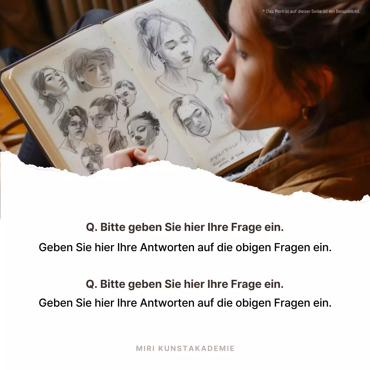 Empfehlungsschreiben mit braunen und orangefarbenen Highlights fördern