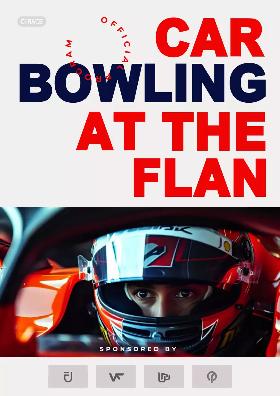 Red Bold Racing Event Poster