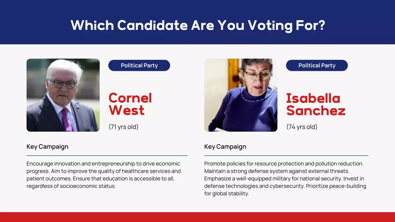 Red Traditional Voter Registration Announcement Presentation