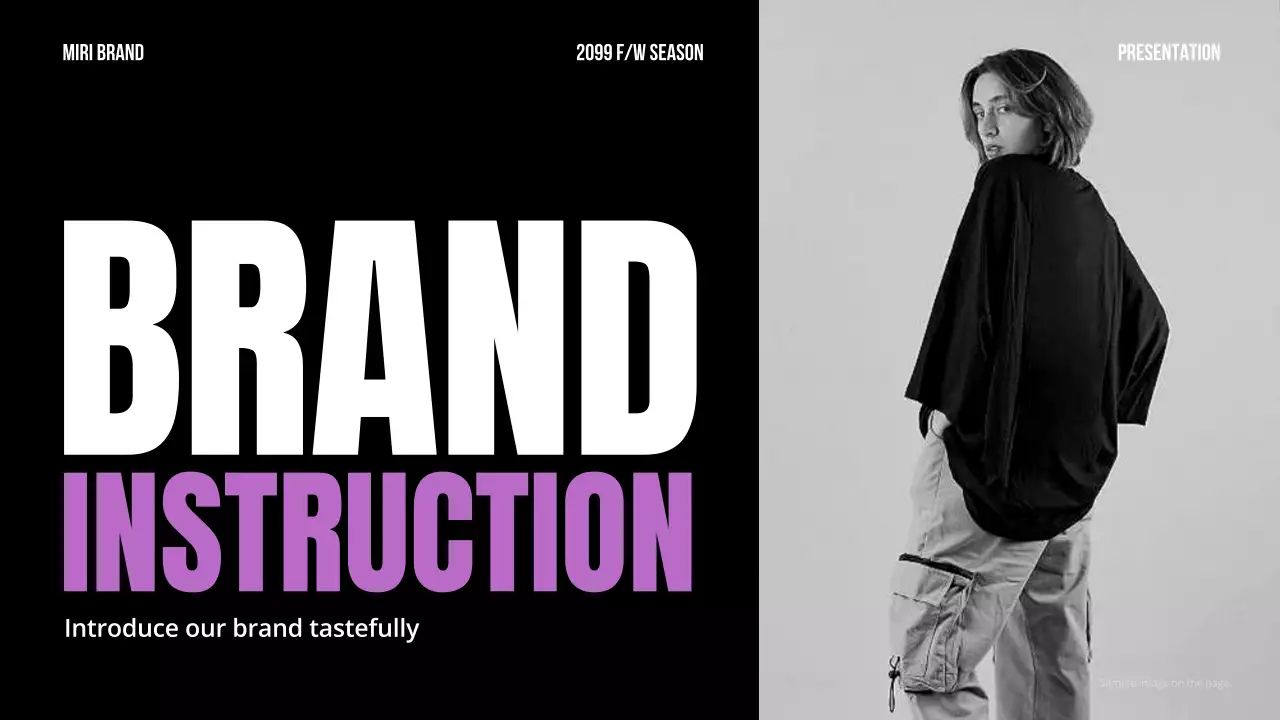 Black Modern Brand Presentation