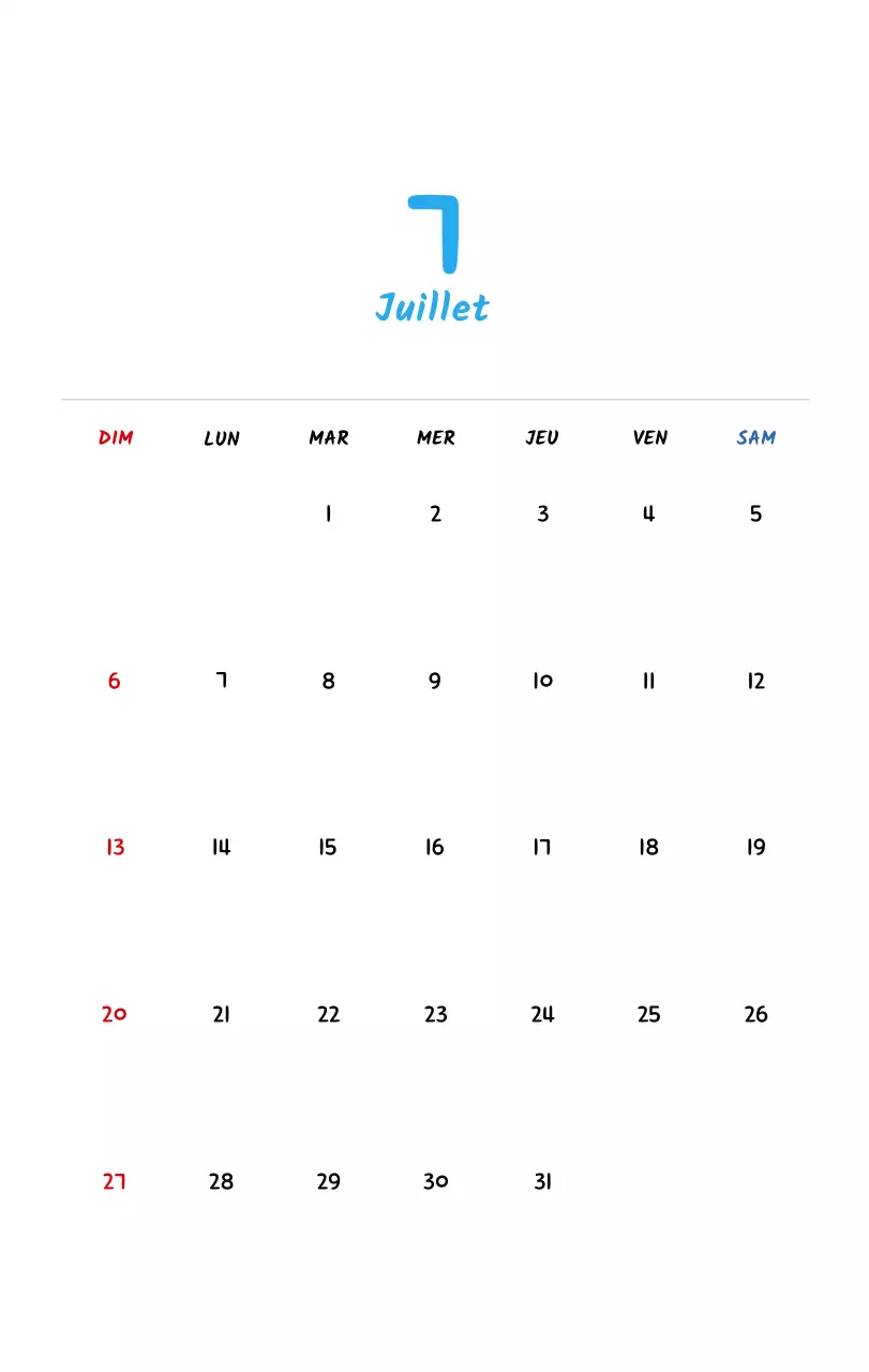 Calendrier du Nouvel An avec de jolies illustrations