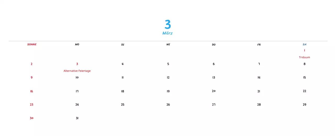 Neujahrskalender mit niedlichen Illustrationen