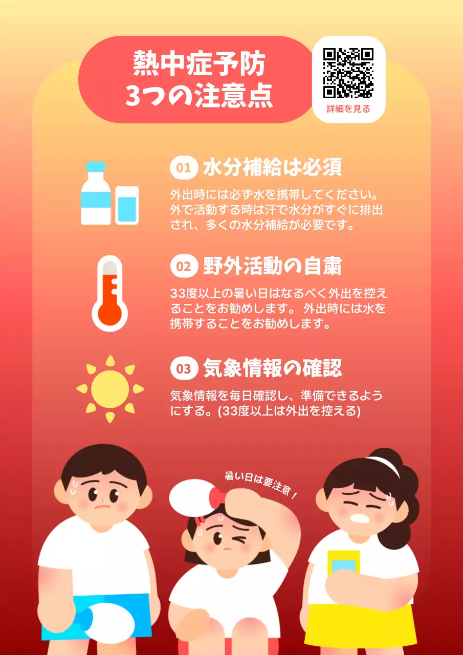 オレンジ ポップ 健康 ポスター