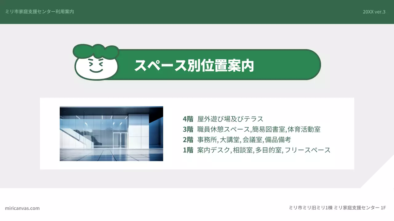 緑 シンプル 家庭支援 ガイド プレゼンテーション