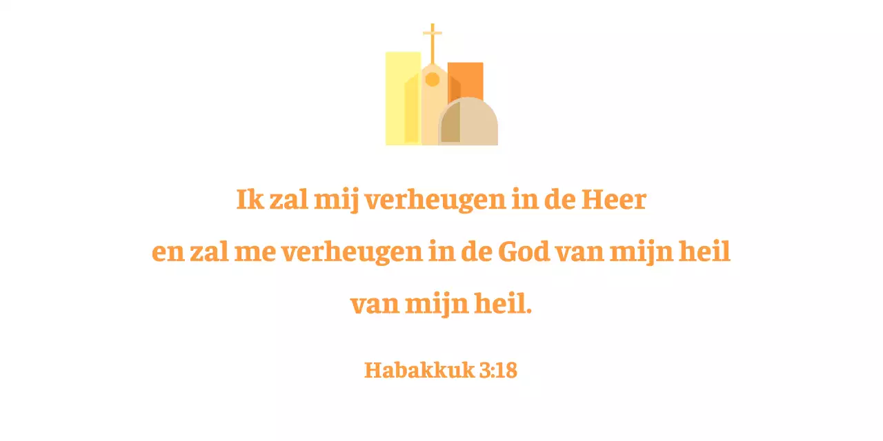 Emotioneel kerk promotioneel logo in warme kleuren