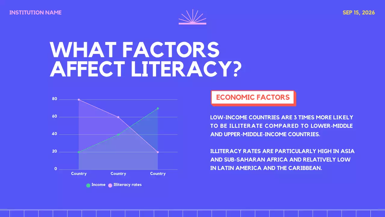 Blue Modern Literacy Presentation