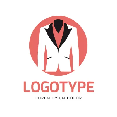 Red Minimal Business Card Logo