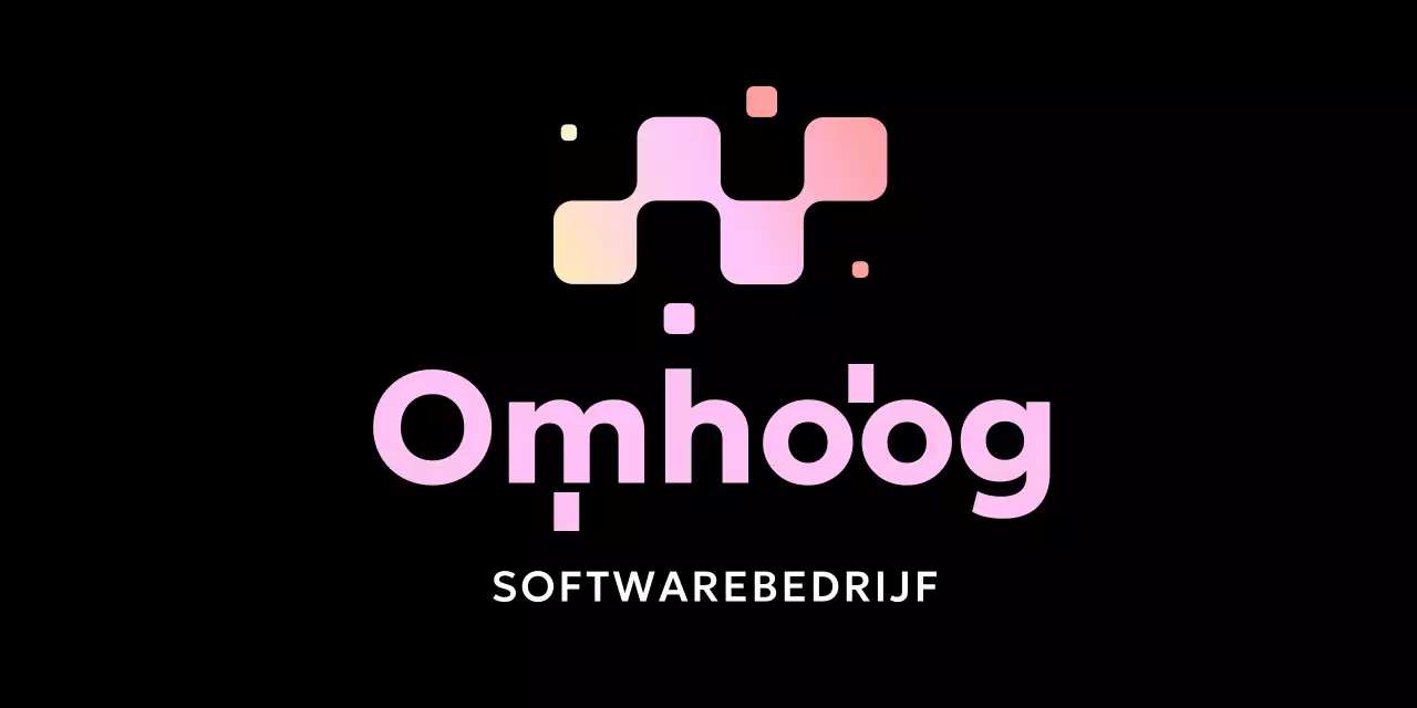 Eenvoudig bedrijfsseminar met logo met kleurverloop