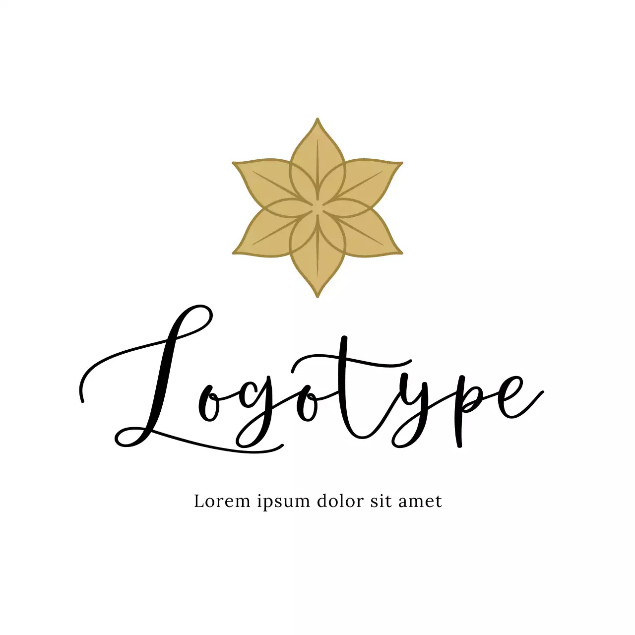 Gold Elegant Design Logo