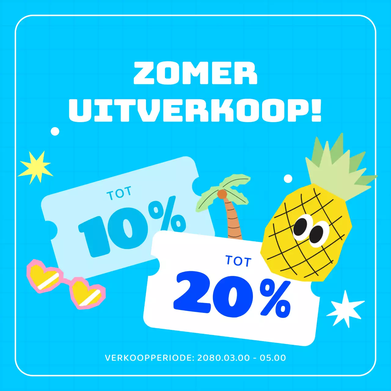 Promoot je zomerevenementen in lichtblauw