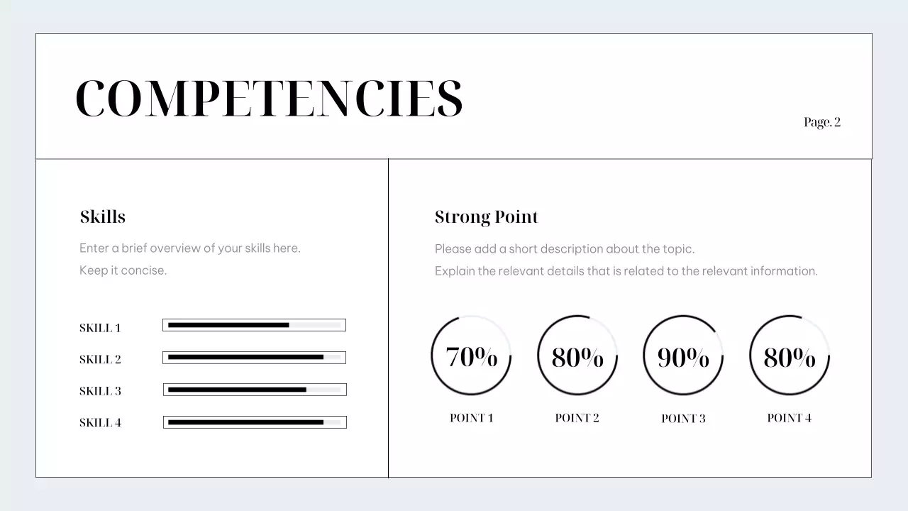 블루 미니멀 포트폴리오 문서 프레젠테이션