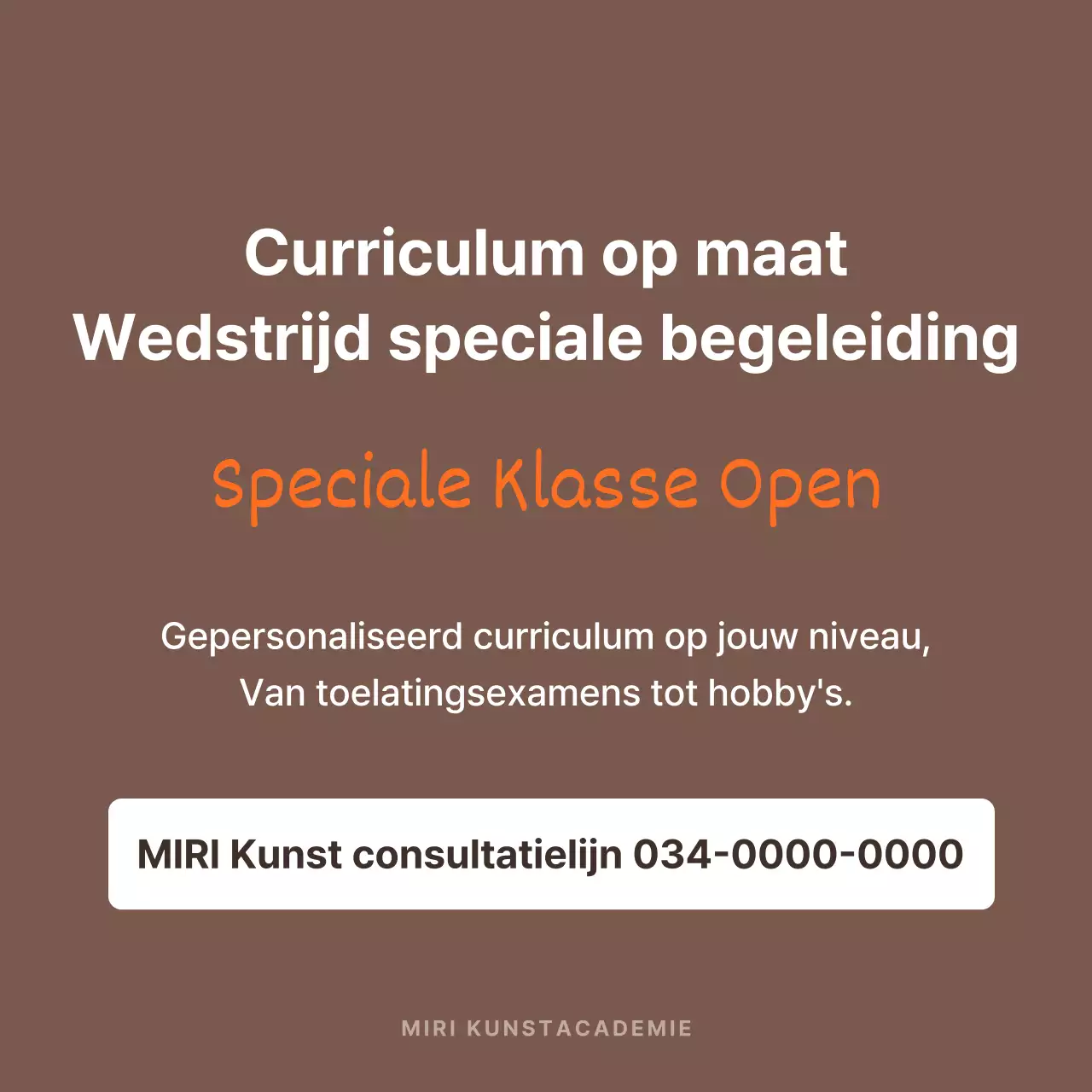 Promoot getuigenissen met bruine en oranje highlights