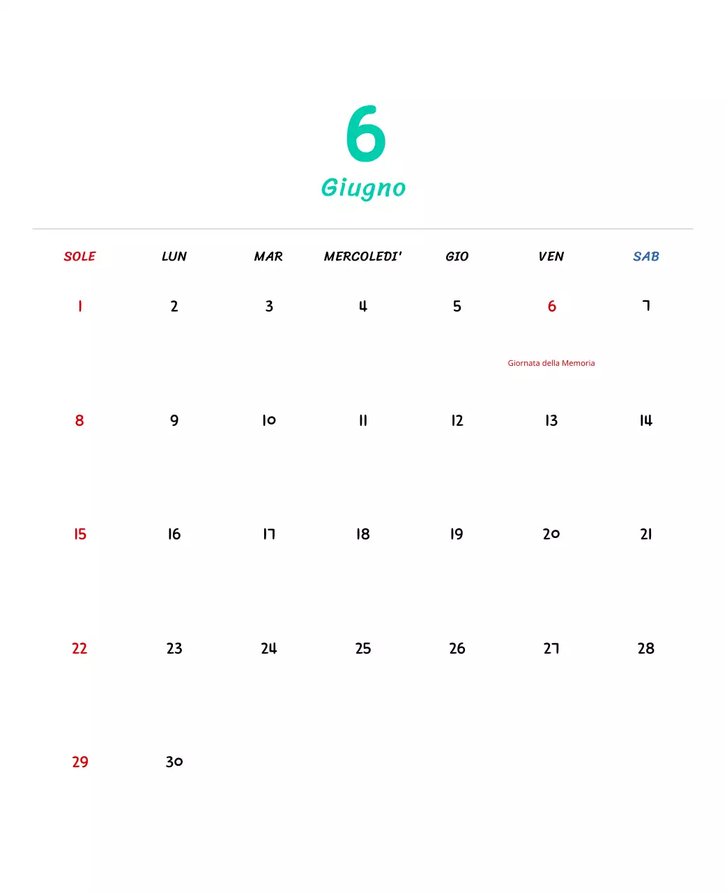 Calendario di Capodanno con simpatiche illustrazioni