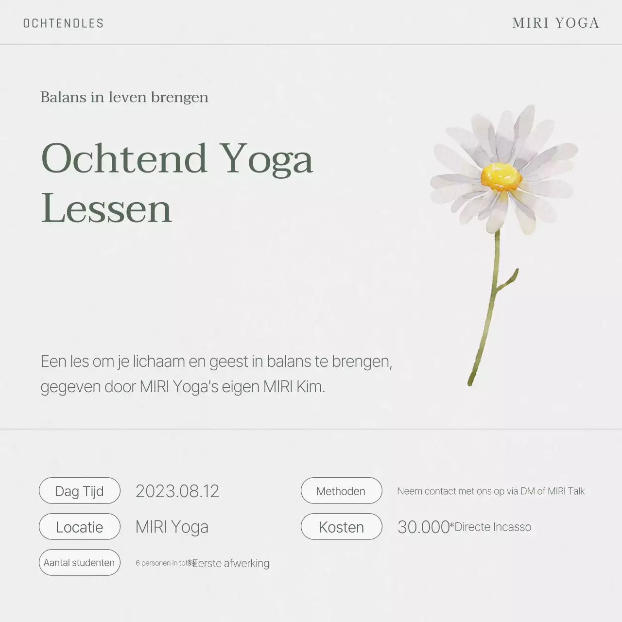 Grey's Nature Zomer Yoga Lessen post