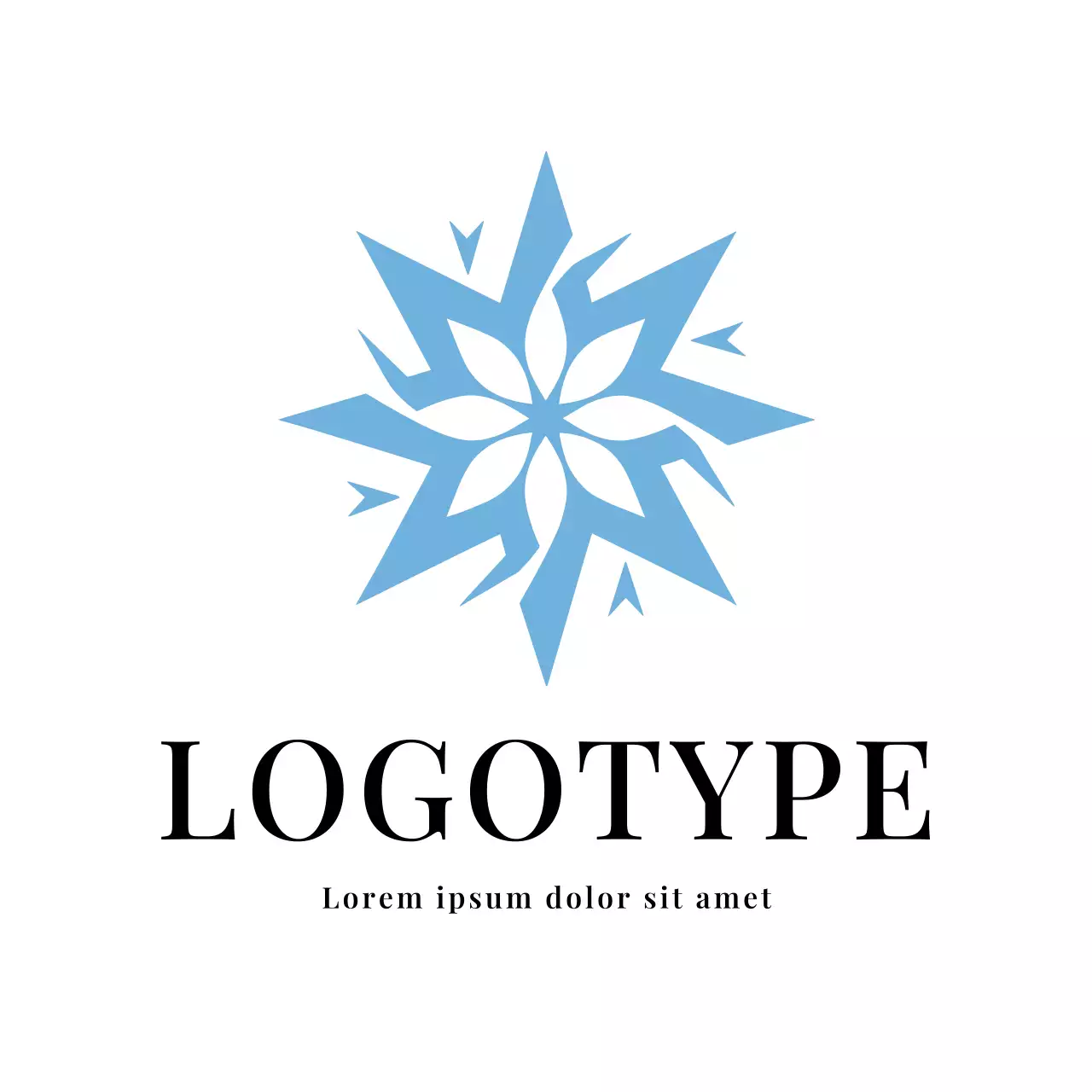 Blue Minimal Design Logo