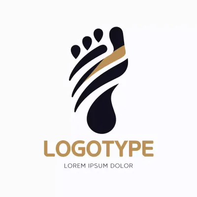 Black Modern Design Logo