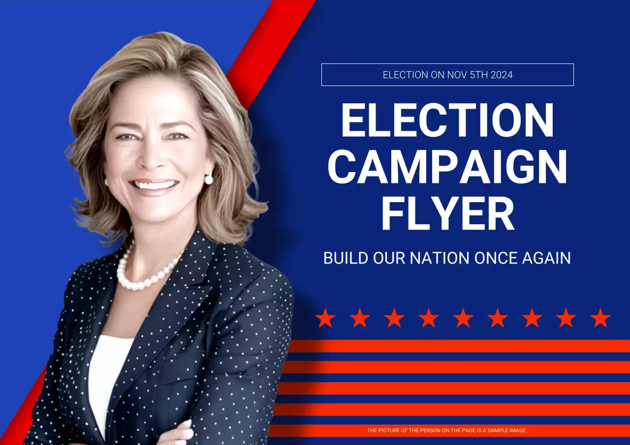 Blue Professional Election Promotion Poster