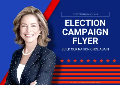 Blue Professional Election Promotion Poster