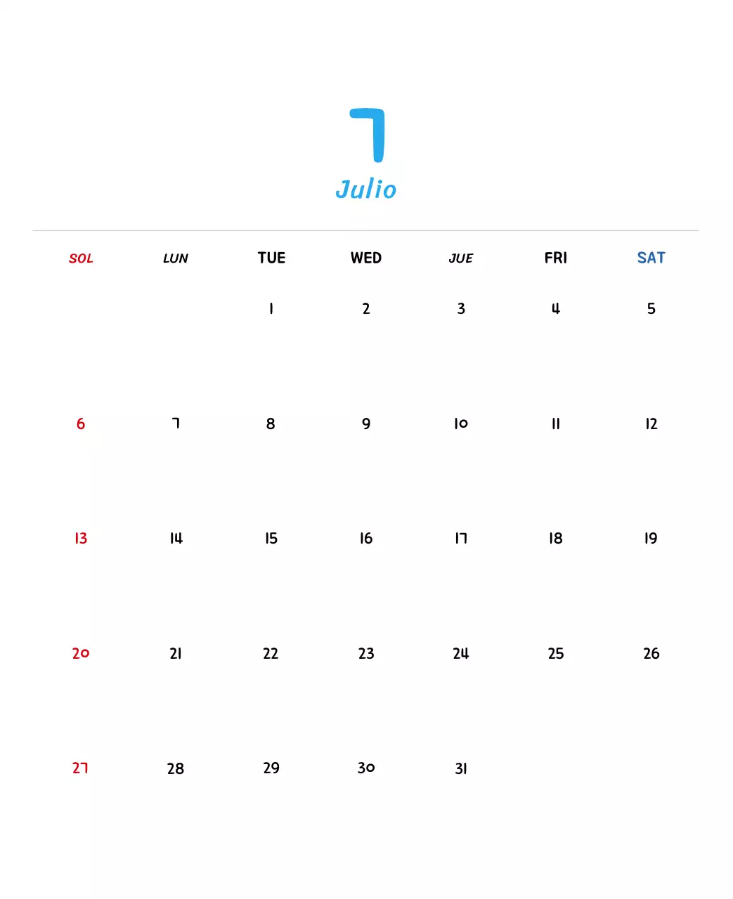 Calendario de Año Nuevo con simpáticas ilustraciones