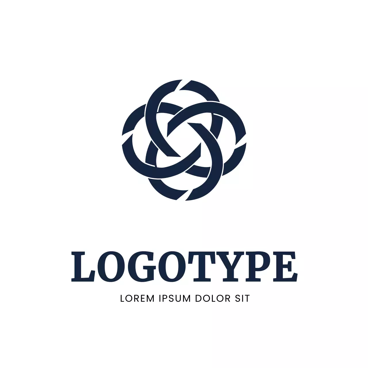 Navy Minimal Design Logo