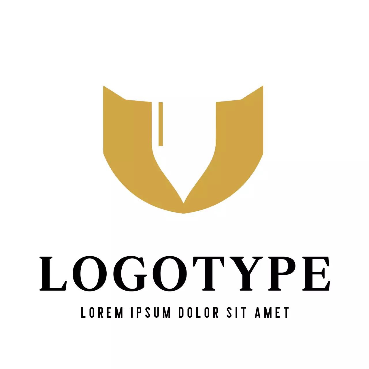 Gold Modern Design Logo