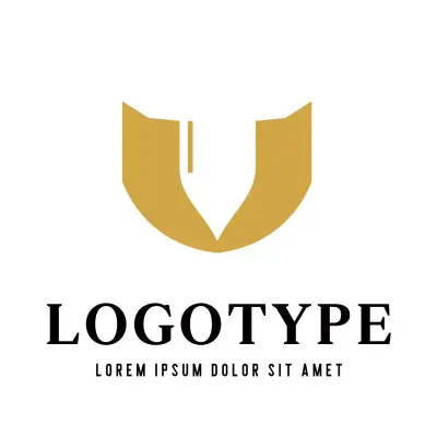Gold Modern Design Logo