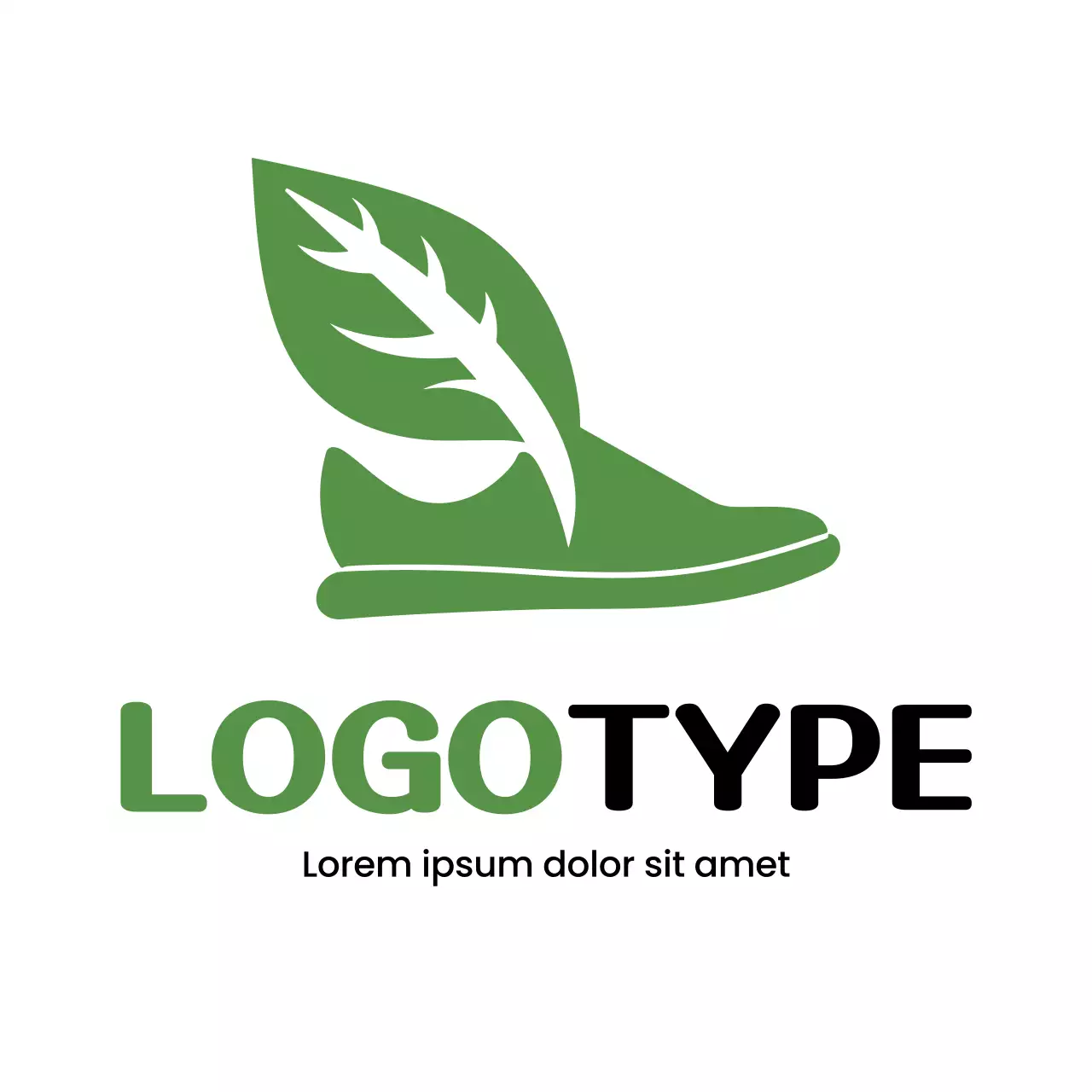 Green Minimal Eco Design Logo