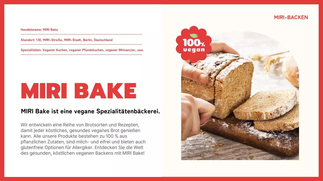 Über diesen süßen rot-gelben veganen Back-Tageskurs