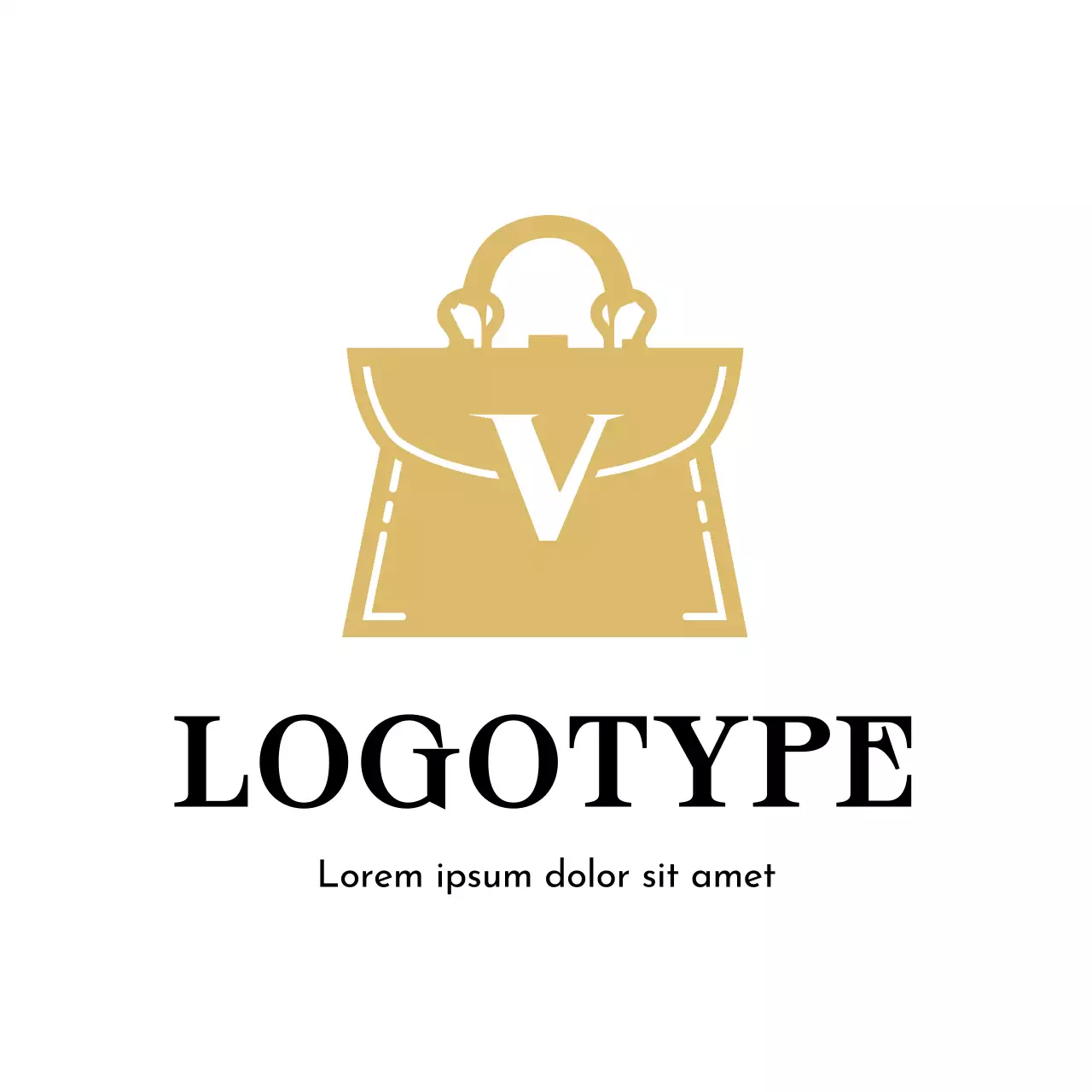 Gold Minimal Fashion Logo