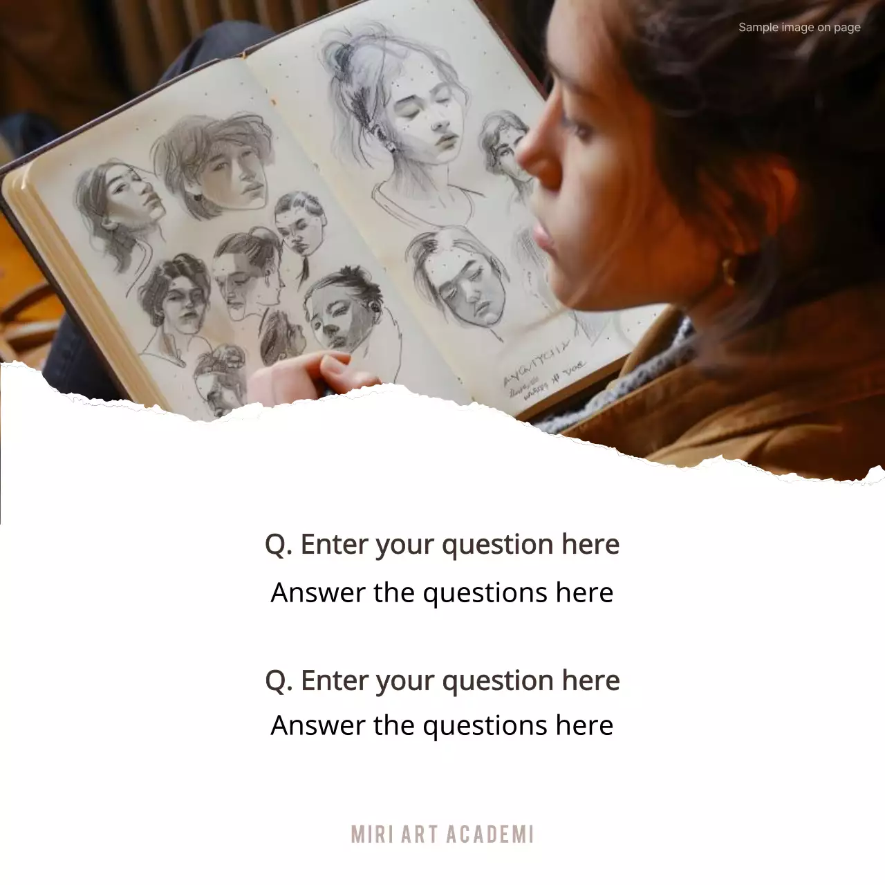 Brown Modern Review Invitation Instagram Carousel