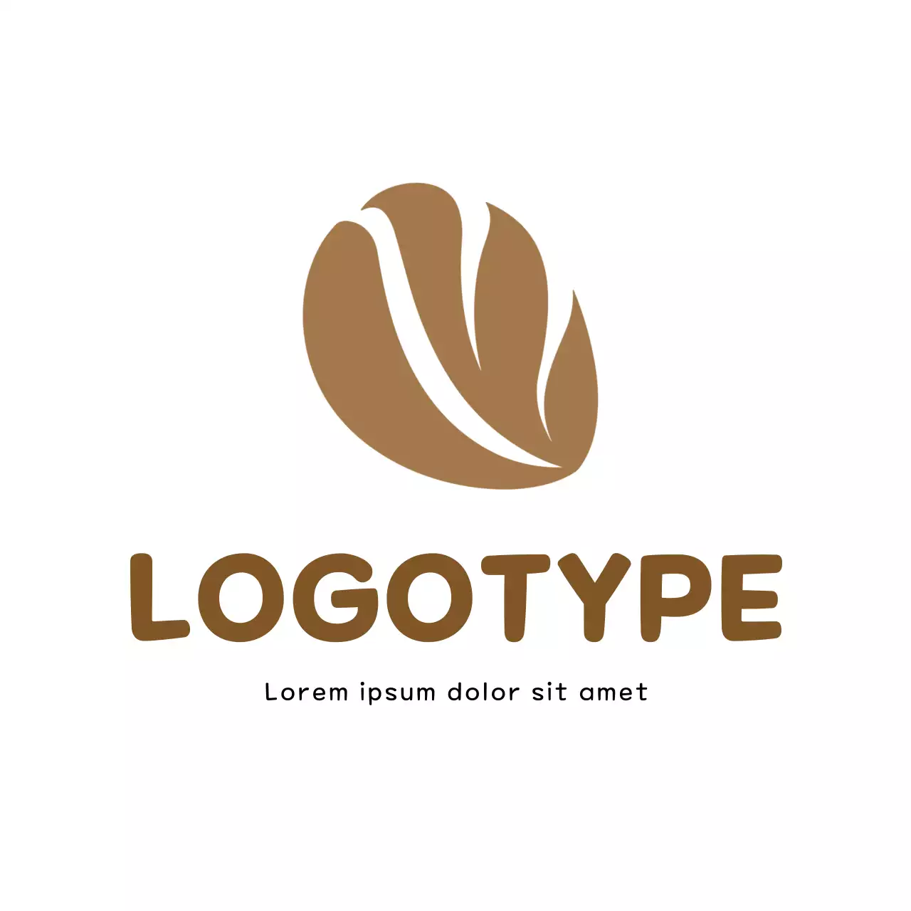 Brown Minimal Design Logo