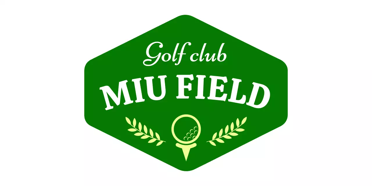 Logo for promoting a golf club in the form of a green symbol