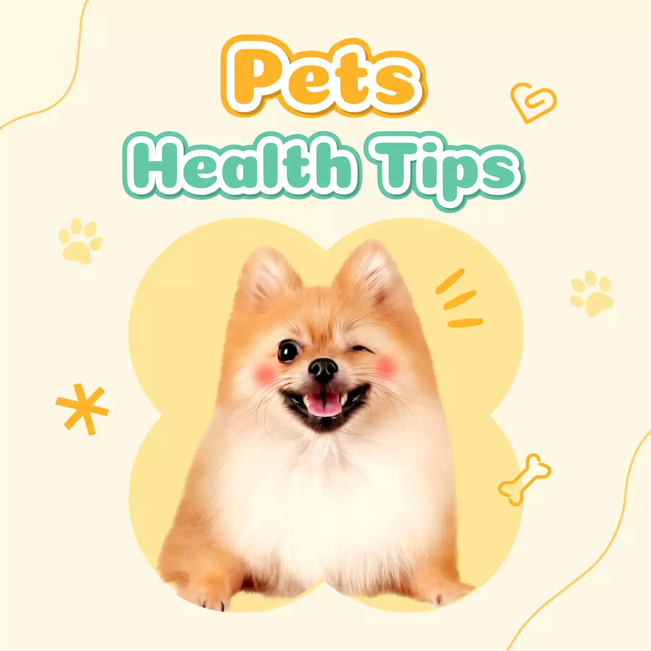 Beige Playful Pet Guide Social Media Post