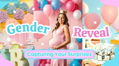 Pink Trendy Gender Announcement YouTube Thumbnail