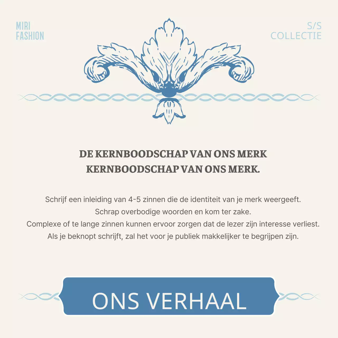 Merkklassieke accessoires in ivoor en lichtblauw