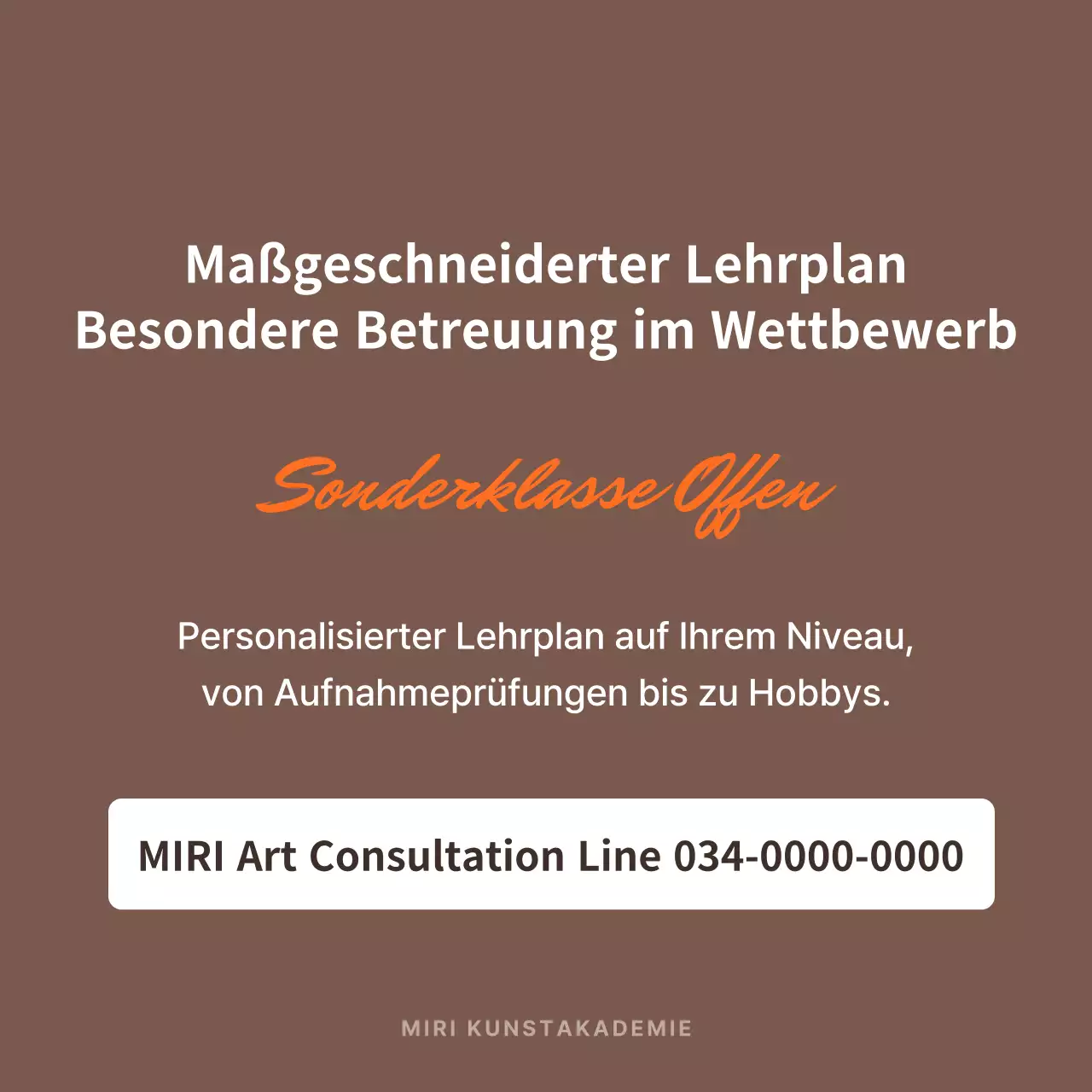 Empfehlungsschreiben mit braunen und orangefarbenen Highlights fördern