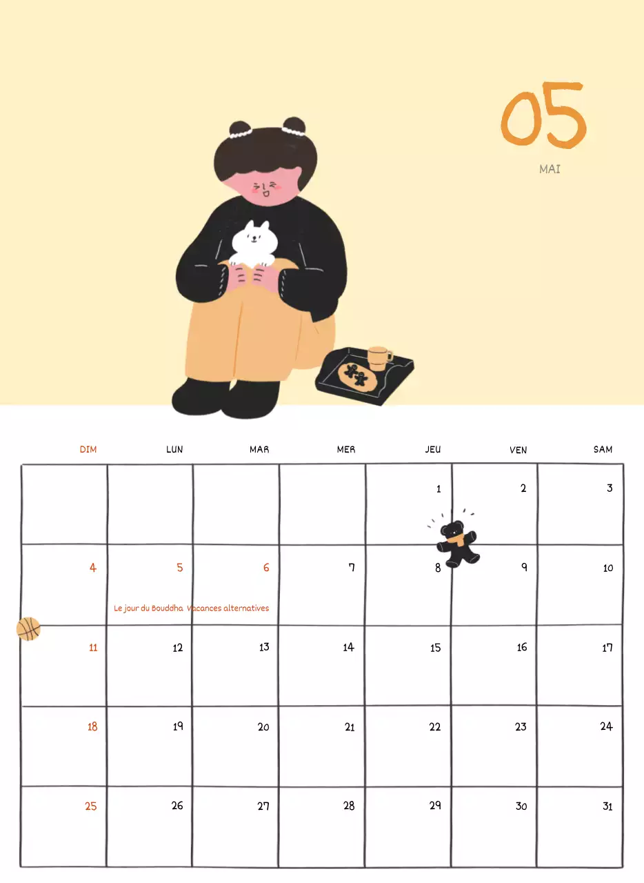 Un concept d'illustration coloré et mignon pour le quotidien