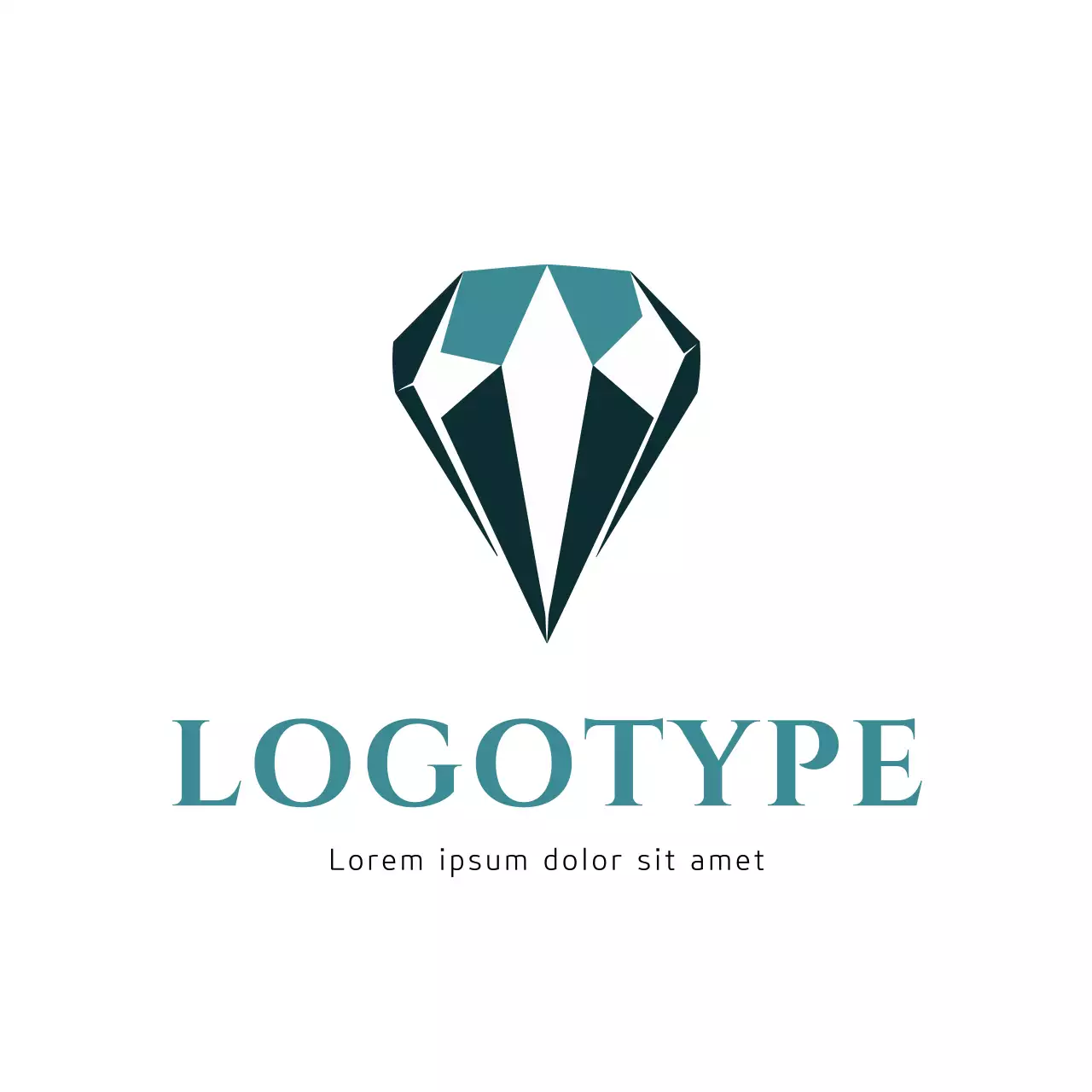 Teal Minimal Design Logo