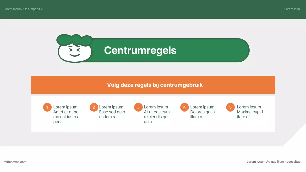Een eenvoudige, groene en oranje gids voor het Family Support Centre