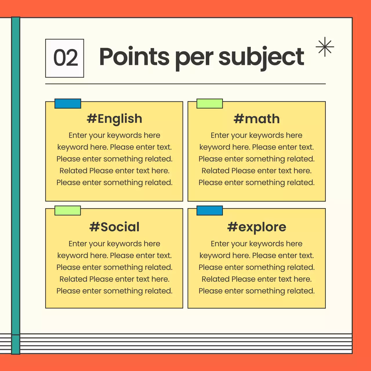 Orange Modern Academy Promotion Instagram Carousel