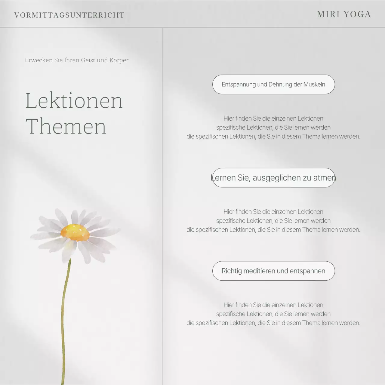Grey's Nature Sommer-Yoga-Kurse post